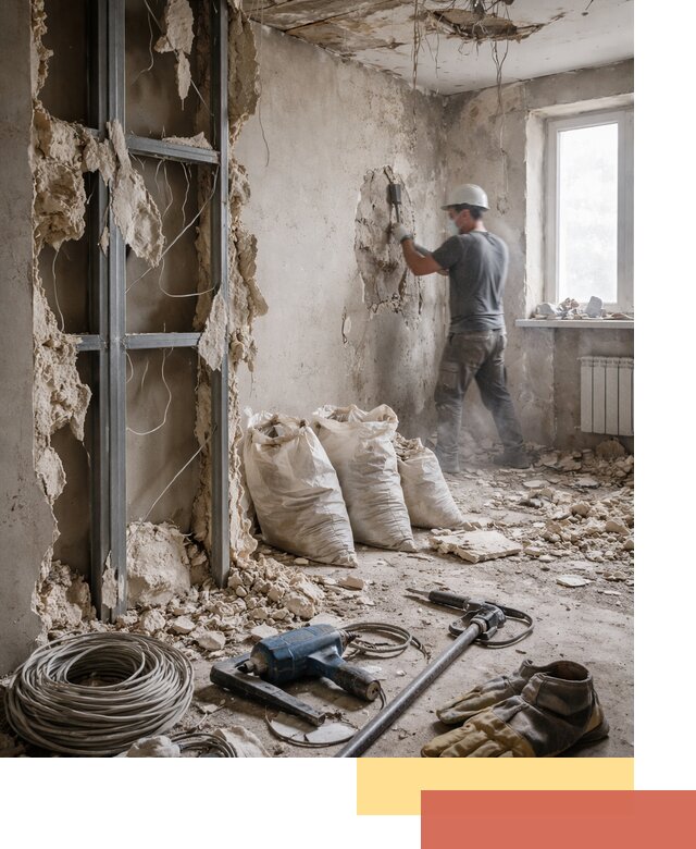 Профессиональный демонтаж зданий и конструкций в Скопине