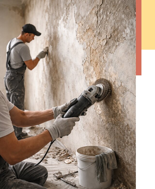 Снятие и удаление краски со стен в Скопине от 2188 руб. — ОТДЕЛОЧНИК-Скп