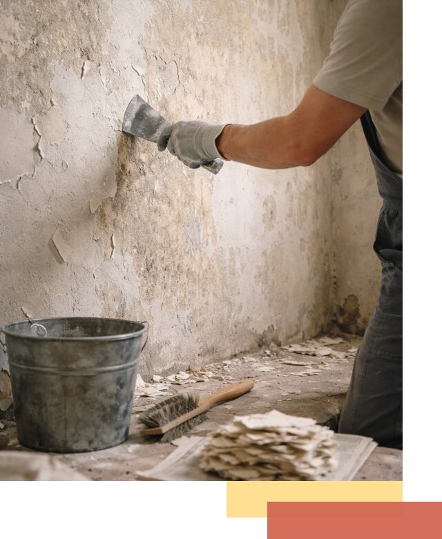 Удаление старой краски со стен в Скопине качественно и быстро