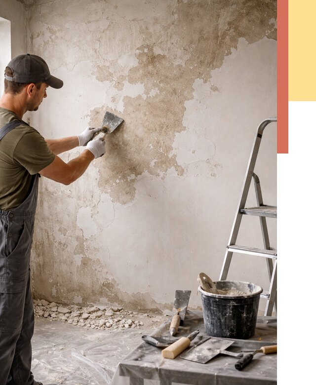 Снятие старой шпаклевки в Скопине от 1928 руб. — быстро и недорого | ОТДЕЛОЧНИК-Скп