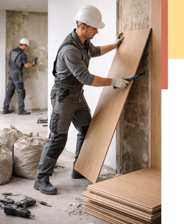 Демонтаж стеновых панелей в Скопине от 3647 руб. за м² быстро и недорого | ОТДЕЛОЧНИК-Скп