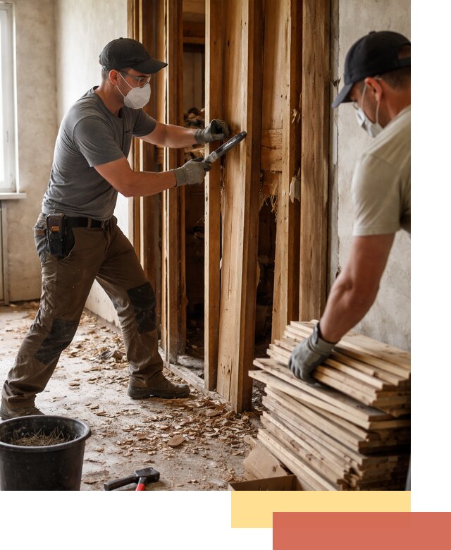 Демонтаж деревянных перегородок в Скопине быстро и аккуратно