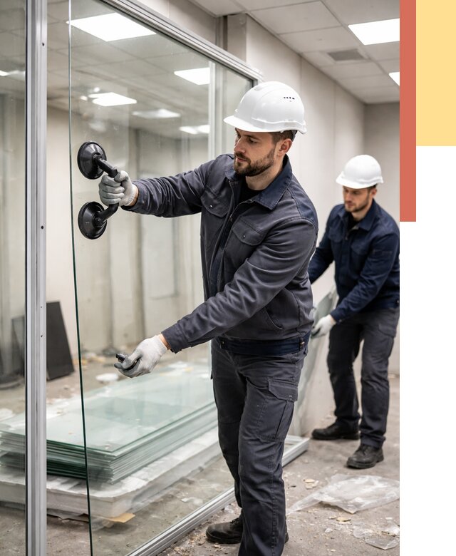 Демонтаж стеклянных перегородок в Скопине от 3335 руб. — быстро и недорого | ОТДЕЛОЧНИК-Скп