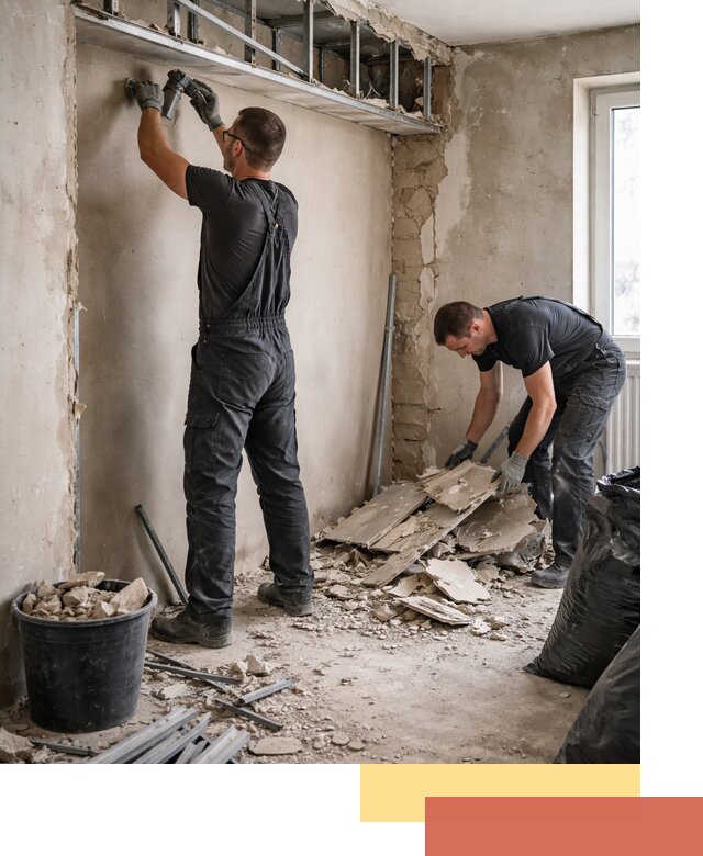 Демонтаж короба из гипсокартона в Скопине быстро и аккуратно