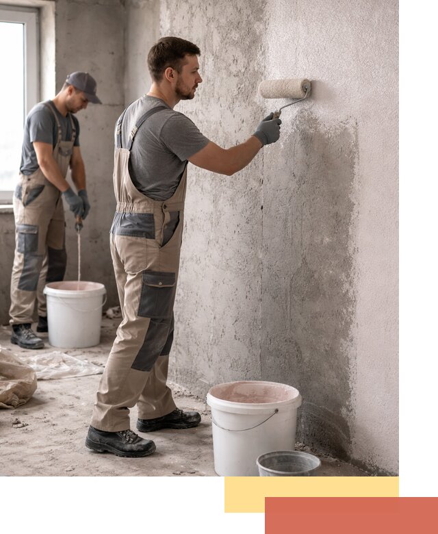 Нанесение бетоноконтакта на стены в Скопине для последующей отделки