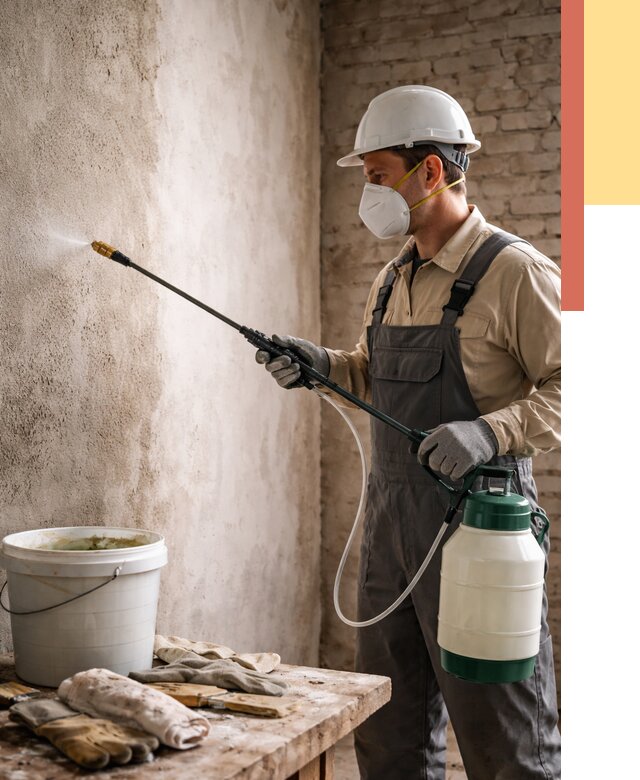 Антисептическая обработка стен в Скопине от 1251 руб. — быстро и недорого | ОТДЕЛОЧНИК-Скп