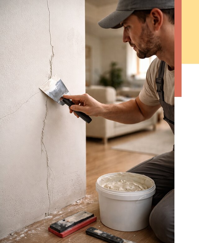 Заделка трещин и сколов в Скопине от 2553 руб. — быстро и недорого | ОТДЕЛОЧНИК-Скп