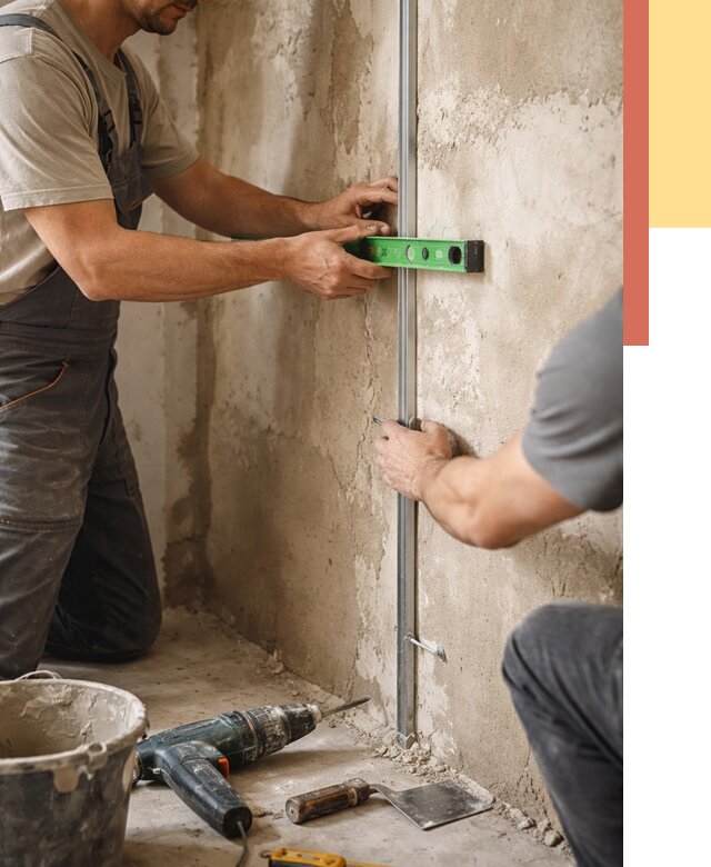 Установка штукатурных маяков в Скопине от 7295 руб. — быстро и недорого | ОТДЕЛОЧНИК-Скп