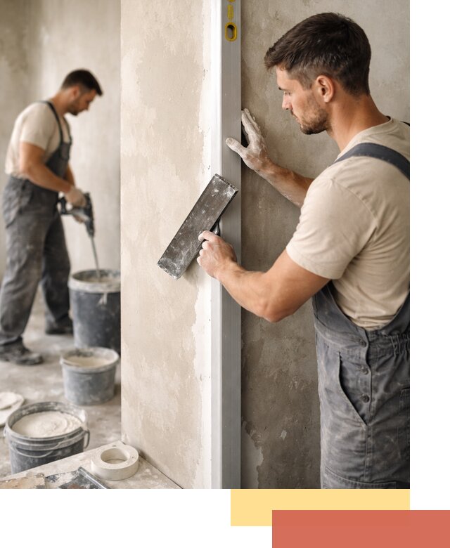 Выведение углов стен в Скопине: монтаж и оштукатуривание