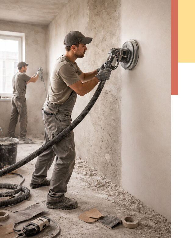 Шлифовка стен в Скопине от 1251 руб/м2 — быстро и недорого | ОТДЕЛОЧНИК-Скп