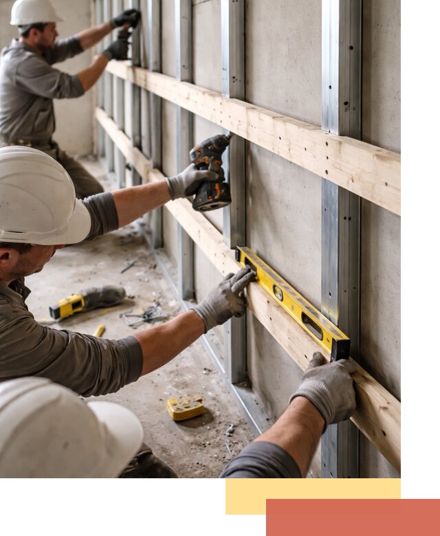 Устройство обрешетки под панели в Скопине