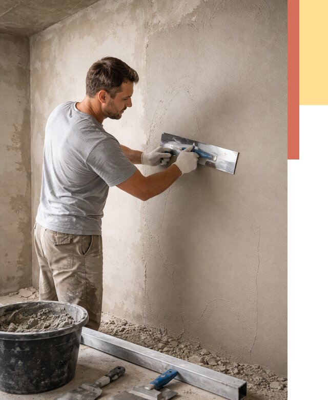 Штукатурка стен без маяков в Скопине от 7503 руб/м2 — услуги и цена | ОТДЕЛОЧНИК-Скп