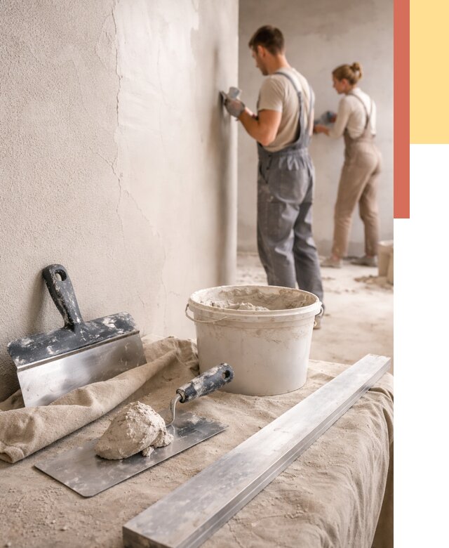 Штукатурка стен гипсовая в Скопине от 4689 руб/м2 — быстро и недорого | ОТДЕЛОЧНИК-Скп