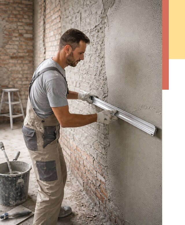 Штукатурка кирпичных стен в Скопине от 4689 руб/м2 — быстро и недорого | ОТДЕЛОЧНИК-Скп