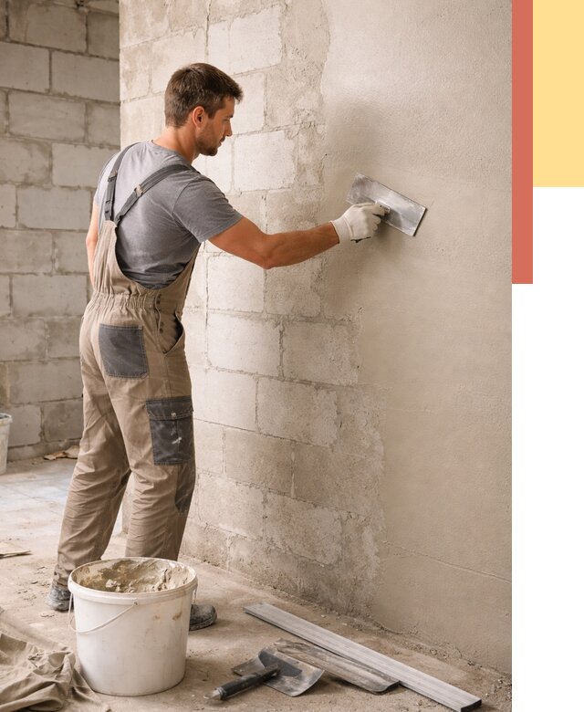 Штукатурка стен из газобетона в Скопине от 2188 руб./м2 — быстро и недорого | ОТДЕЛОЧНИК-Скп