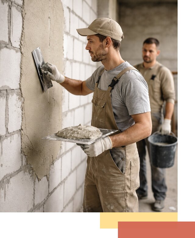 Штукатурка стен из газобетона в Скопине под ключ