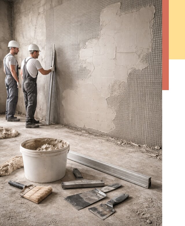 Штукатурка стен по сетке в Скопине от 5732 руб./м2 — быстро и недорого | ОТДЕЛОЧНИК-Скп