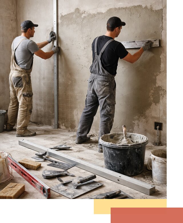 Профессиональная штукатурка стен под плитку в Скопине