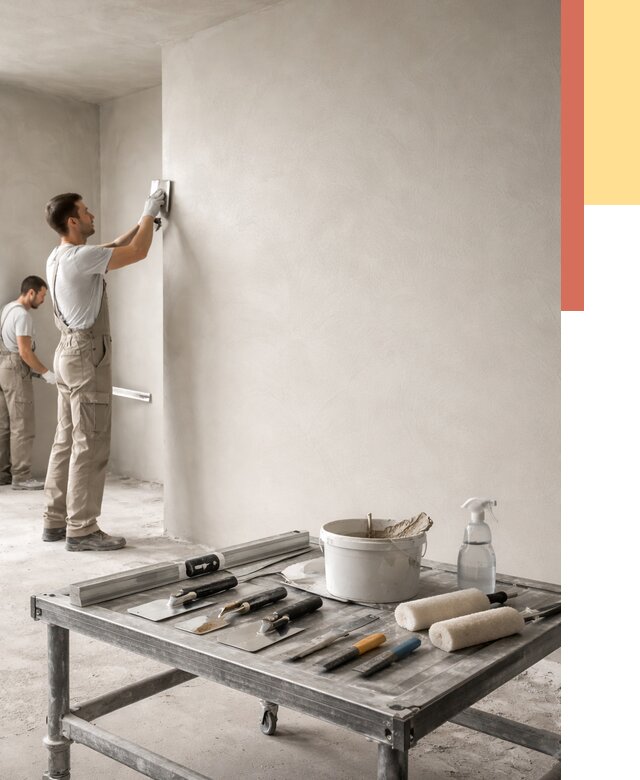 Штукатурка стен под покраску в Скопине от 4689 руб./м² — качественно и недорого | ОТДЕЛОЧНИК-Скп