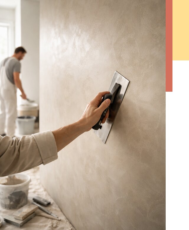 Венецианская штукатурка в Скопине от 3647 руб/м² — нанесение стен под ключ | ОТДЕЛОЧНИК-Скп