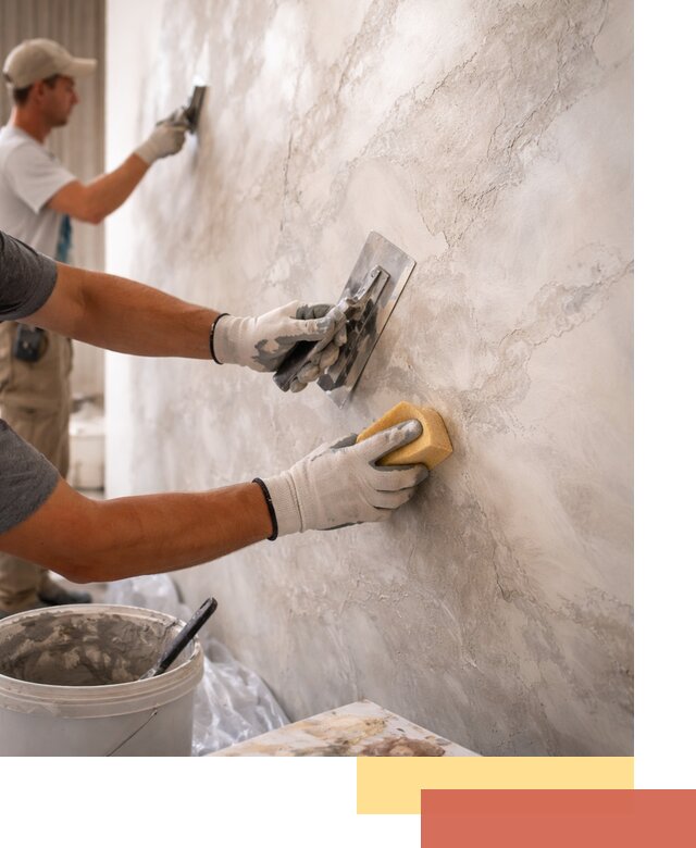 Декоративная штукатурка под мрамор в Скопине для стен и потолков