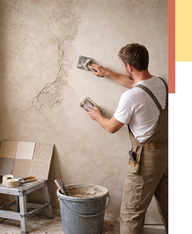 Ремонт декоративной штукатурки в Скопине от 4689 руб. под ключ | ОТДЕЛОЧНИК-Скп