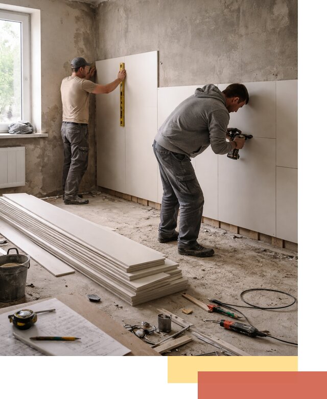 Монтаж ПВХ панелей на стены в Скопине качественно и быстро