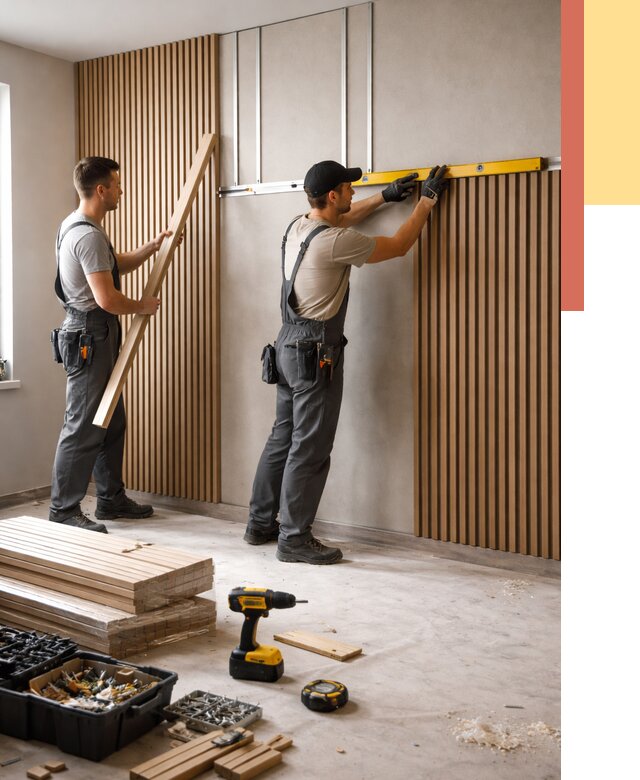 Монтаж реечных панелей на стены в Скопине от 1251 руб. — быстро и недорого | ОТДЕЛОЧНИК-Скп