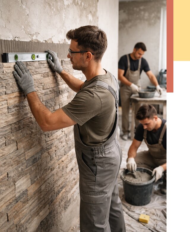 Монтаж искусственного камня в Скопине от 4689 руб. под ключ | ОТДЕЛОЧНИК-Скп