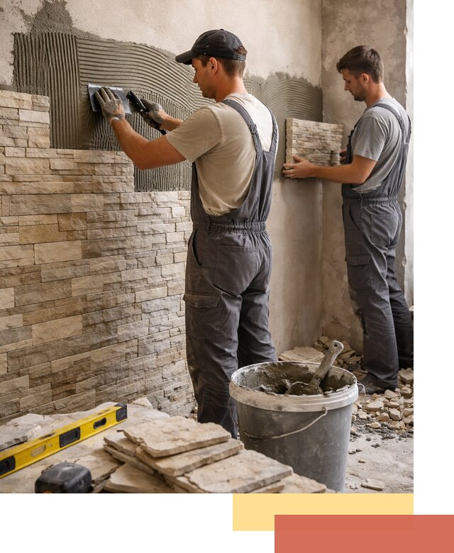 Монтаж искусственного камня в Скопине — облицовка стен и фасадов