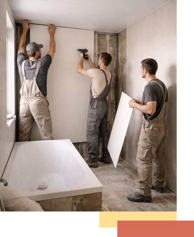 Отделка ванной панели ПВХ профессионально в Скопине