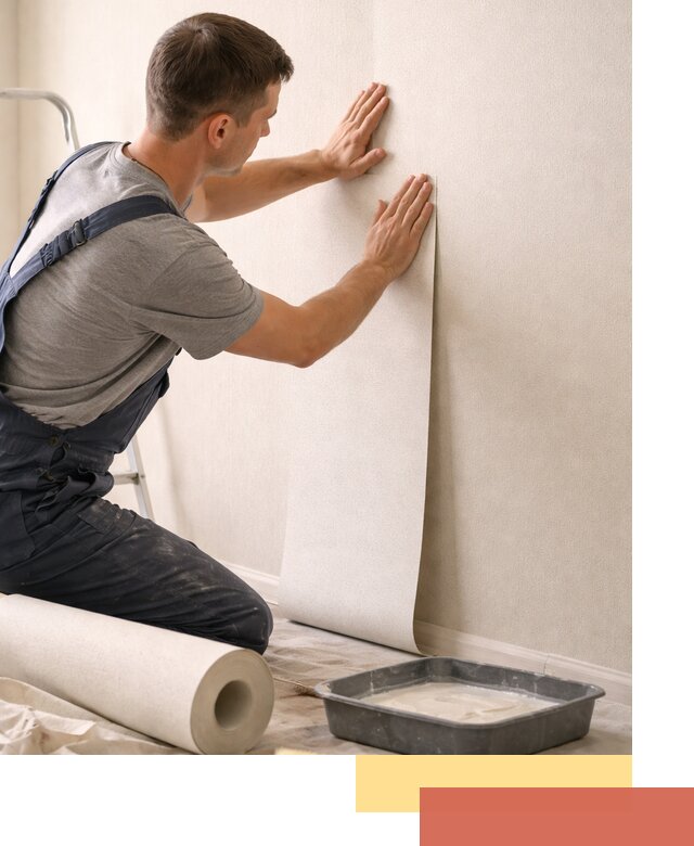 Поклейка флизелиновых обоев в Скопине качественно и быстро