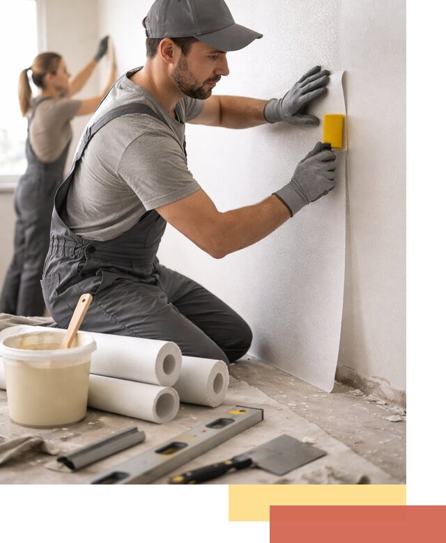 Поклейка стеклообоев профессионально в Скопине