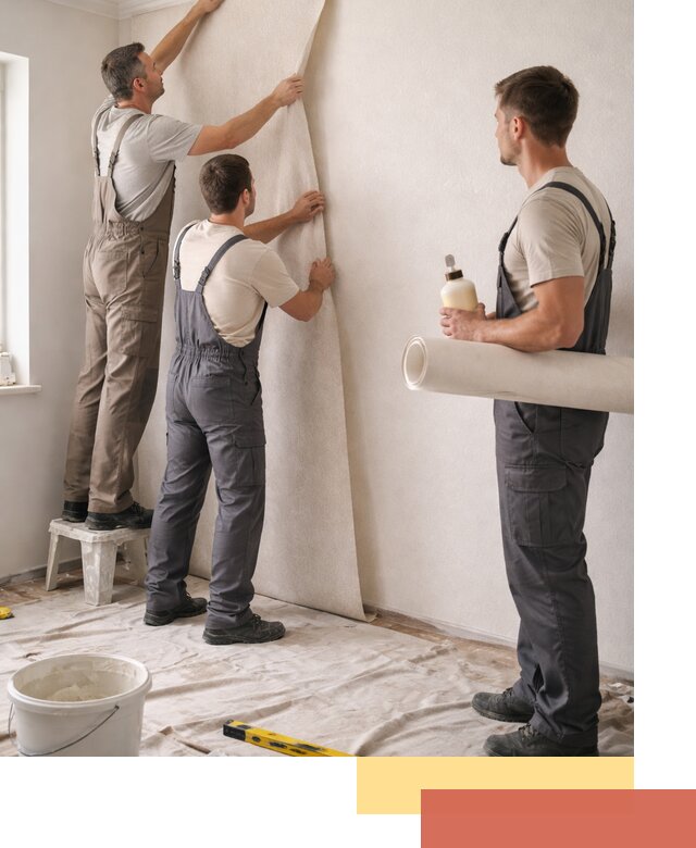 Оклейка стен обоями в Скопине — качественно и профессионально