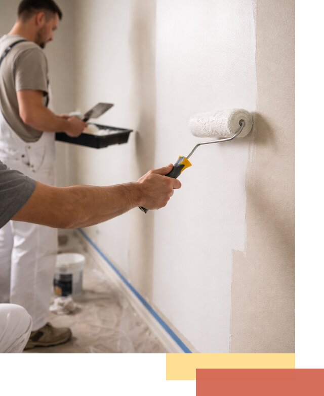 Покраска стен акриловой краской профессионально в Скопине