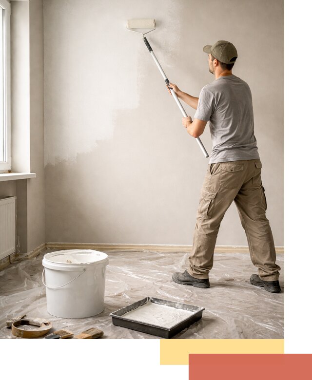 Покраска стен латексной краской в Скопине качественно и быстро