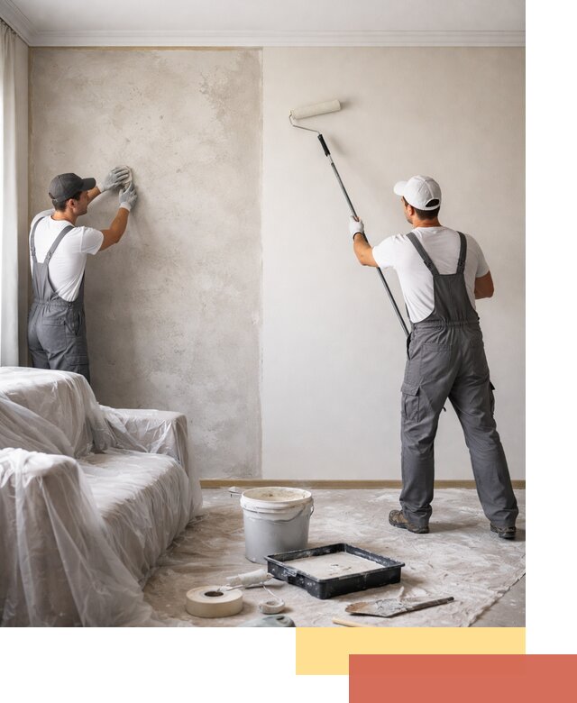 Покраска стен антивандальной краской в Скопине