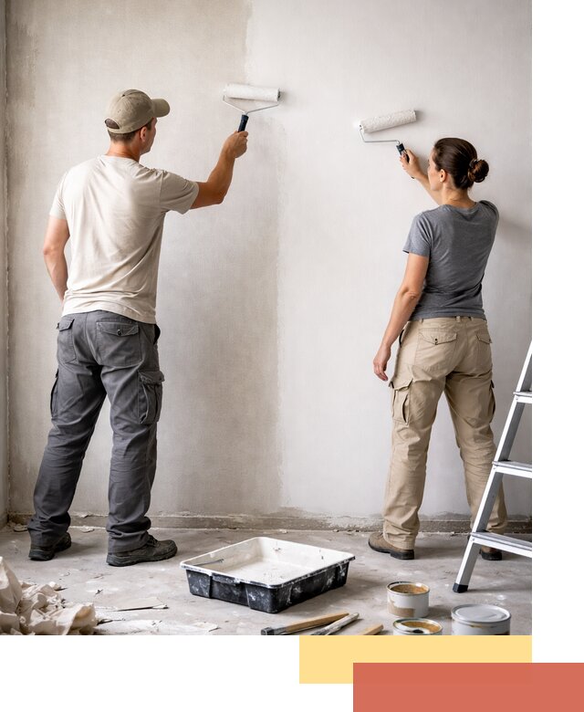 Окраска стен по стеклохолсту в Скопине качественно и долговечно