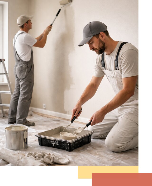 Покраска стен в квартире в Скопине — профессионально и аккуратно