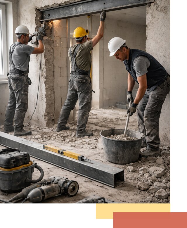 Создание проемов в стенах и несущих конструкциях в Скопине