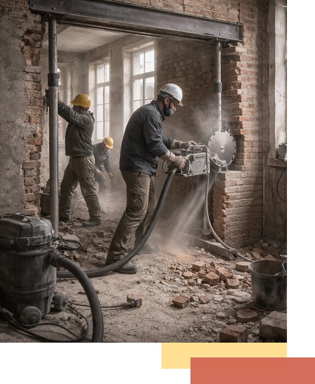 Прорезка проема в стене под дверной или оконный проем в Скопине