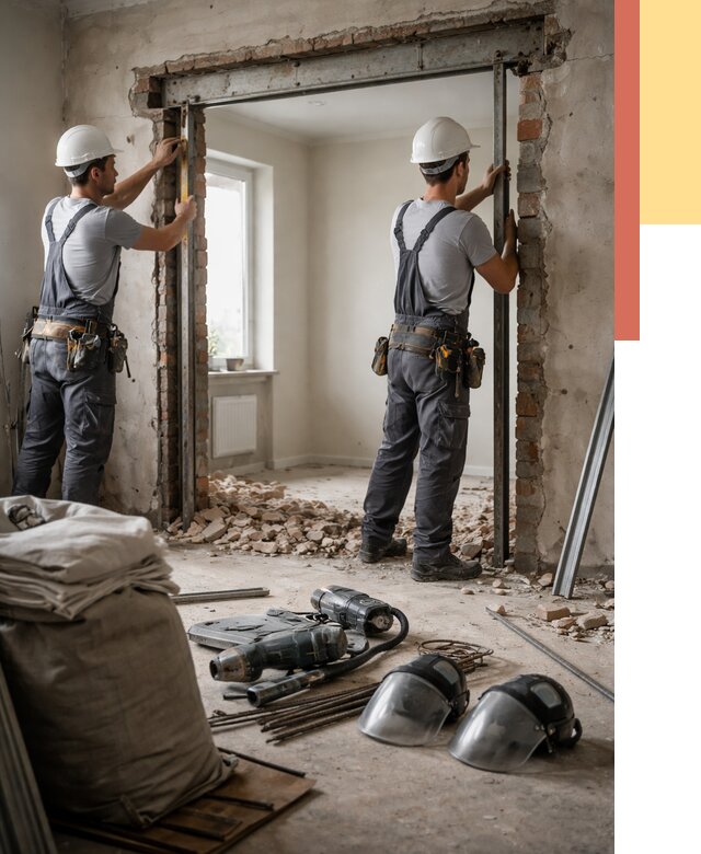 Расширение дверного проема в Скопине от 13026 руб. под ключ | ОТДЕЛОЧНИК-Скп