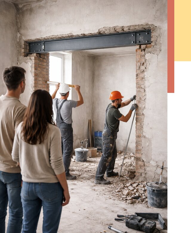 Усиление проема в стене в Скопине от 9900 руб. — усиление дверного проема металлоконструкцией | ОТДЕЛОЧНИК-Скп