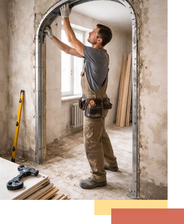 Устройство арочного проема в Скопине под ключ