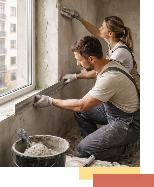 Штукатурка откосов дверей и окон профессионально в Скопине