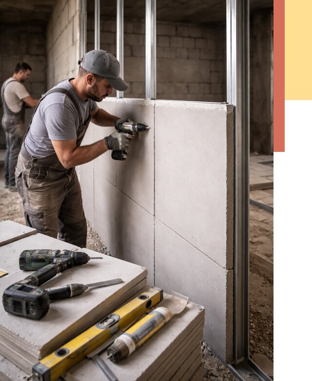 Кладка влагостойких перегородок ПГП в Скопине от 1251 руб. под ключ | ОТДЕЛОЧНИК-Скп