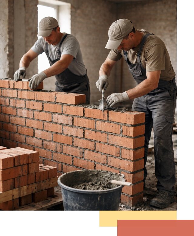 Кладка кирпичных перегородок под ключ в Скопине