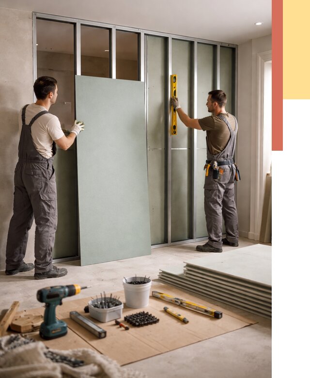 Перегородка из влагостойкого гипсокартона в Скопине от 5002 руб. — монтаж под ключ | ОТДЕЛОЧНИК-Скп