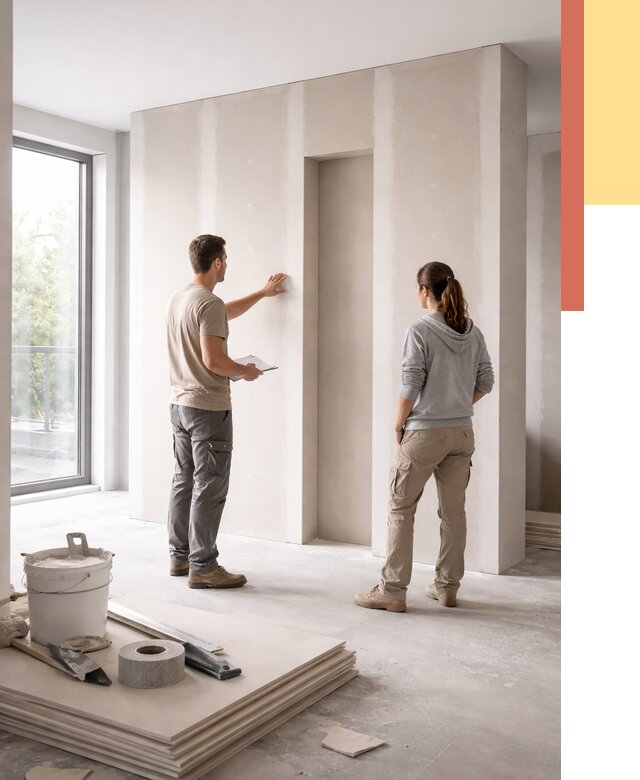 Зонирующая перегородка из гипсокартона в Скопине от 2918 руб. под ключ | ОТДЕЛОЧНИК-Скп