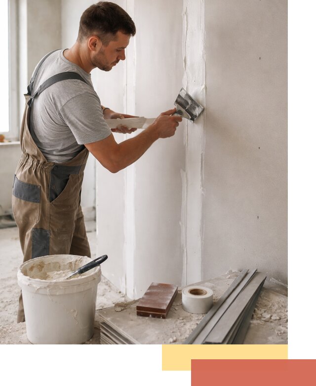 Шпаклевка перегородок из гипсокартона в Скопине качественно и быстро